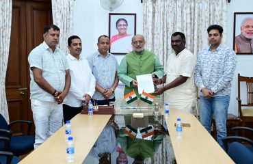 A delegation of Jharkhand BJP state under the leadership of Leader of Opposition, Jharkhand Legislative Assembly, Shri Amar Kumar Bauri