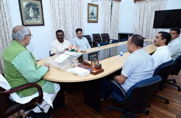 A delegation of Jharkhand BJP state under the leadership of Leader of Opposition, Jharkhand Legislative Assembly, Shri Amar Kumar Bauri