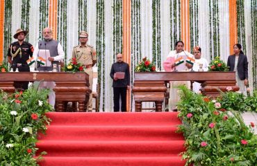 The Honourable Governor administered the oath of office and secrecy to the members of the State Council of Ministers at Raj Bhavan