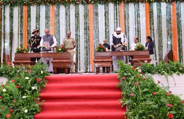 The Honourable Governor administered the oath of office and secrecy to the members of the State Council of Ministers at Raj Bhavan