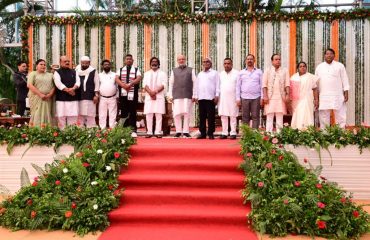 The Honourable Governor administered the oath of office and secrecy to the members of the State Council of Ministers at Raj Bhavan