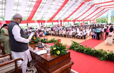 The Honourable Governor administered the oath of office and secrecy to the members of the State Council of Ministers at Raj Bhavan