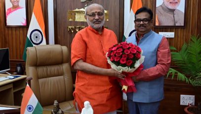 Honorable Governor-cum-Chancellor of Universities of Jharkhand State was met by Vice Chancellor of Dr. Shyama Prasad Mukherjee University, Ranchi at Raj Bhavan