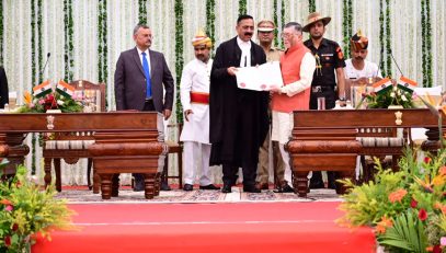 Hon’ble Governor Shri Santosh Kumar Gangwar took oath as the Governor of Jharkhand State.