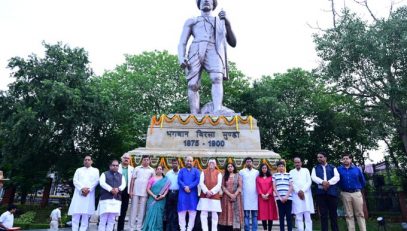 Floral Tribute to Birsa Munda