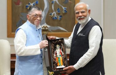 Honourable Governor jharkhand with Prime minister of India