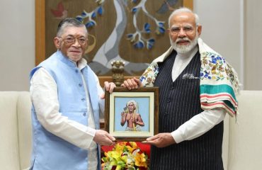 Honourable Governor jharkhand with Prime minister of India