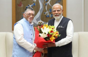 Honourable Governor jharkhand with Prime minister of India