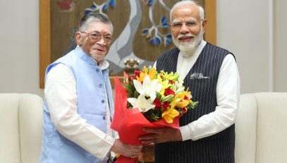 Honourable Governor jharkhand with Prime minister of India