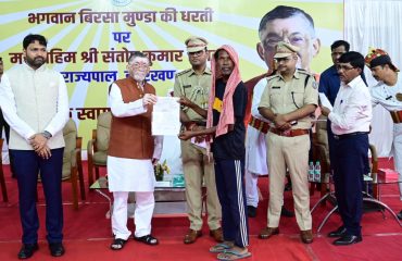 Honourable Governor of jharkhand at khunti