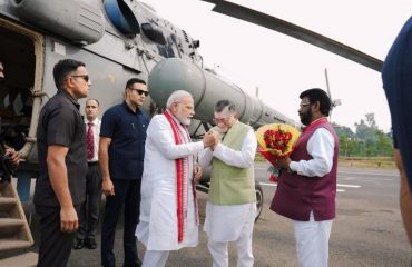 Honourable Prime minister of India Shri Narenda Modi at Ranchi Jharkhand