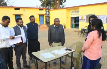 District Surjapur School Judni visit regarding SIR