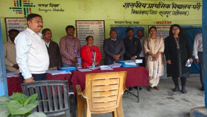 District Surjapur School Parri visit regarding SIR