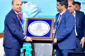 Hon. Central Secretary, Department of Cooperation, Government of India, Shri Ashish Bhutani felicitated by Hon. Commissioner for Cooperation, Maharashtra State, Shri . Deepak Taware at the International Year of Cooperation 2025 ceremony, Mumbai