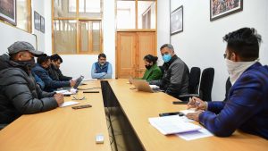 Secy IT Ladakh convenes meeting to discuss NOFN VSAT status of UT Ladakh.