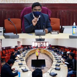 DC, Leh reviews ongoing work under JJM in Leh district