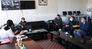 MP Ladakh visits SNM Hospital to take stock of Covid-19 arrangement
