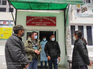 Councillor Panamik takes stock of arrangement for Covid-19 in Nubra