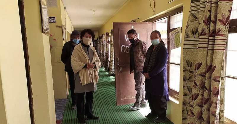 Secy Padma inspects Bal Ashram, Nari Niketan Hostel in Leh