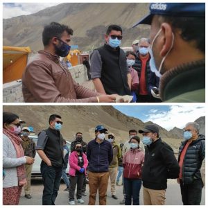CEC Leh and MP Ladakh visits Khaltsi Reviews medical facilities and Covid situation