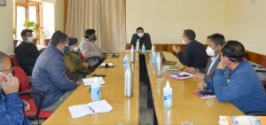 CEC Gyalson reviews Covid situation in Leh