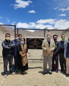 VC University of Ladakh visits Leh Campus at Taru Lays foundation of main gate, inaugurates Zoology & Chemist labs