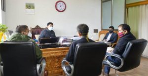 CEC Gyalson takes stock of Covid-19 situation in Leh district
