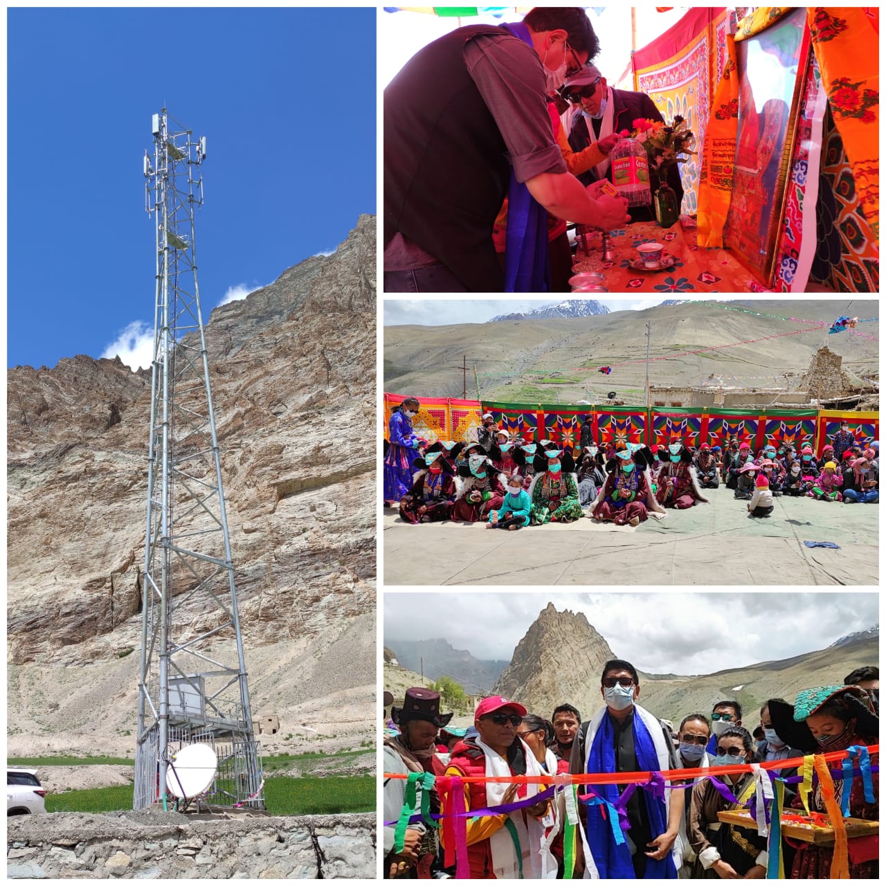 CEC Leh inaugurates mobile tower, dedicates it to villagers of Fotoksar 