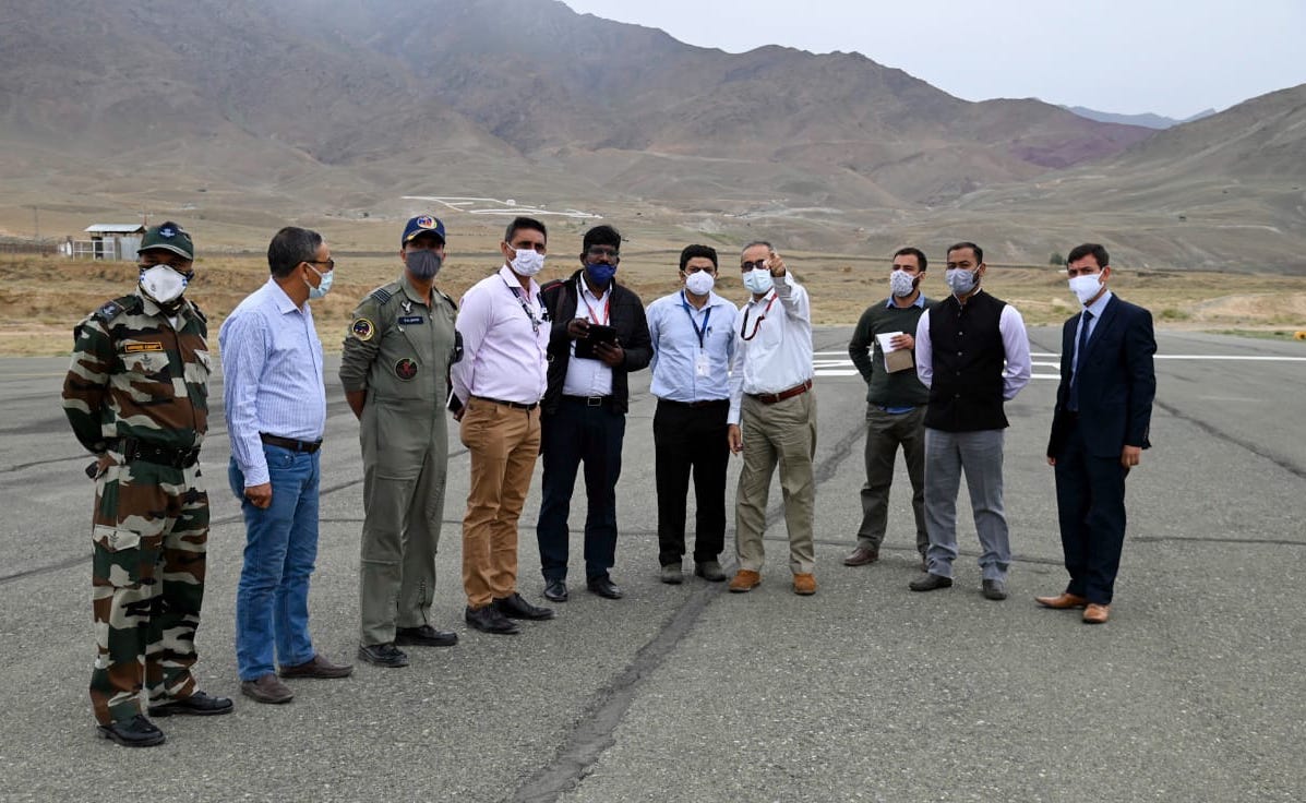 Civil Aviation Ministry team visits Kargil Airport for exploring civil operations