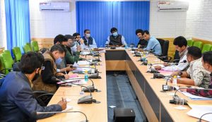 CEC Feroz Khan reviews status of implementation of public oriented schemes under Subsidy Component 2021-22 (1)