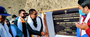 MP Ladakh inaugurates irrigation canal project at Brakdongthang Bodh Kharbu (3)