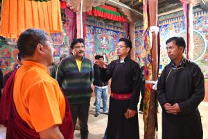 CEC Feroz Khan attends concluding ceremony of wall painting conservation work at Sang-Sngag Chosling Monastery Bodh Kharboo (6)