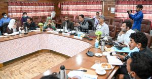 Chief Electoral Officer Hirdesh Kumar chairs meeting with AEROs, BLOs at Kargil (4)