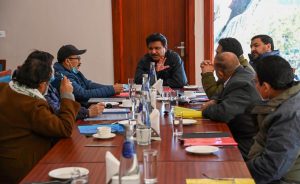 CEC Feroz Khan chairs RKS meeting of District Hospital Kargil (1)