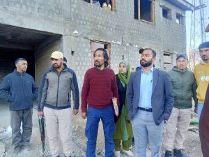 DC Santosh visits under construction site of EVMVVPAT Ware house Kurbathang (2)