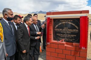 Chief Justice Pankaj Mithal lays foundation stone of District Court Complex Kargil (2)