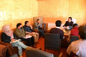 Secretary, KachoMehboob Ali Khan chairs review meeting at Kargil (1)