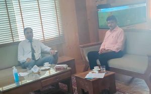 CEC Feroz Khan calls upon Vice-Chancellor SKUAST-K