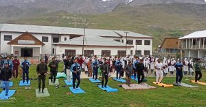International Yoga Day celebrations held at Shakar Chiktan, Shargole, Drass, Zanskar, Taisuru (5) (1) (1)