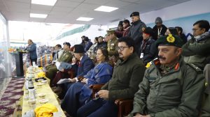 Dignataries at the KIWG opening in Leh on Thursday