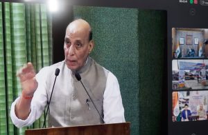Hon’ble Lt Governor Brig (Dr) BD Mishra (Retd) virtually attends e-inauguration of 50 infrastructure projects by Hon’ble Union Defence Minister Rajnath Singh.