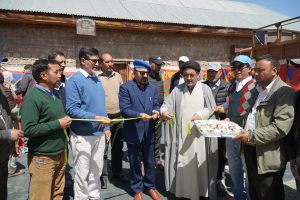 CEC Dr. Mohd Jaffer Akhoon Distributes Button Mushroom Units to SHGs in Kargi.