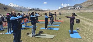 Department of Physical Education, GDC Drass Hosts One-Day Yoga Session Promoting Physical and Mental Well-being.