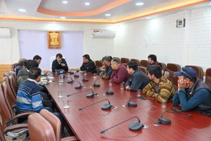 Acting CEC Kargil reviews projects of Power Development Department.