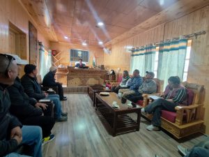 Sub-Divisional Magistrate Nubra Conducts Meeting with Hotel Association Nubra on Tourism-Related Issues.