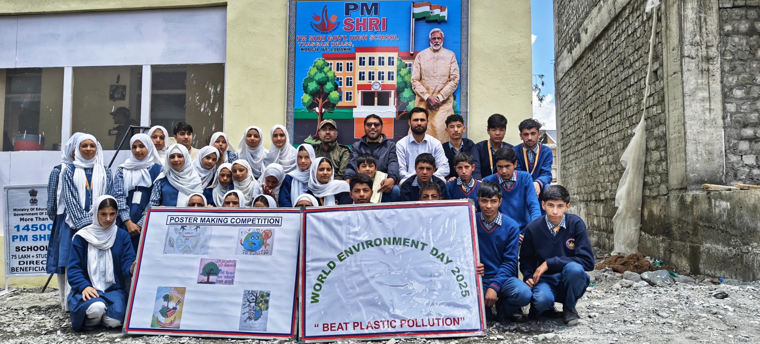 Govt. High School Thasgam Drass Observes World Environment Day 2025 in Collaboration with Indian Army.
