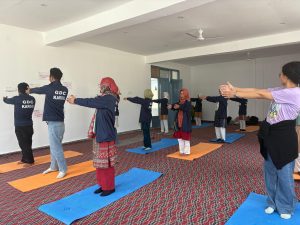 Yoga Skill Department GDC Kargil Celebrates Yoga Week.