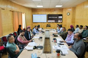 Chief Secretary Dr Pawan Kotwal chairs review meeting on CRIF and other SDP road projects.