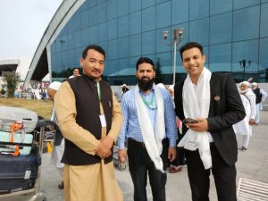 Chairperson, Haj Committee Ladakh Receives 240 Ladakhi Hajj Pilgrims at Srinagar International Airport.