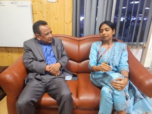 Dr. Iftikhar Hussain, Director, Sheep Husbandry Department, UT Ladakh, briefed Smt. Padmini Singla, IAS, Joint Secretary, Ministry of Textiles, Government of India,